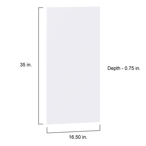 Hugo&Borg Lasalle 16.5 x 35 x 0.75-in Cabinet Door Front - White