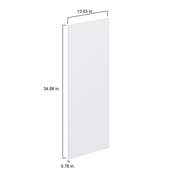 Hugo&Borg Lasalle 13.03 x 34.88 x 0.75-in Cabinet Door Front - White