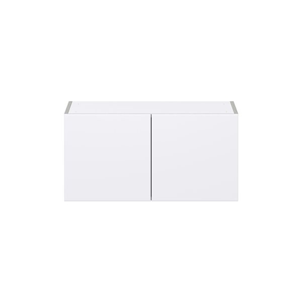 Hugo&Borg Lasalle 30 x 15 x 14.88-in Glacier White Door Wall Semi-Custom Cabinet