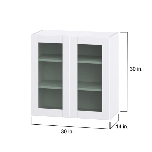 Hugo&Borg Lasalle 30 x 30 x 14.88-in Glacier White Door Wall Semi-Custom Cabinet