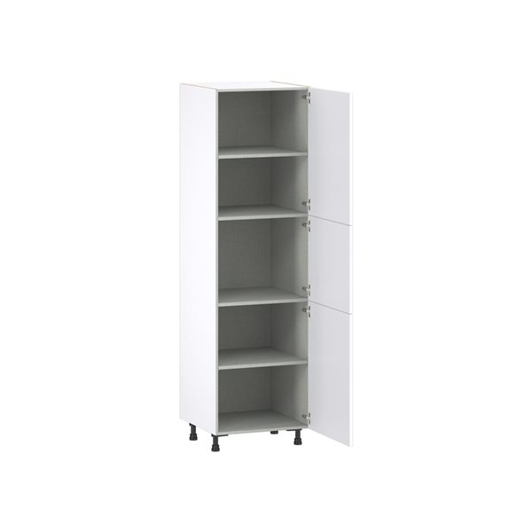 Hugo&Borg Lasalle 24 x 84.5 x 24.88-in Glacier White Door Pantry Semi-Custom Cabinet