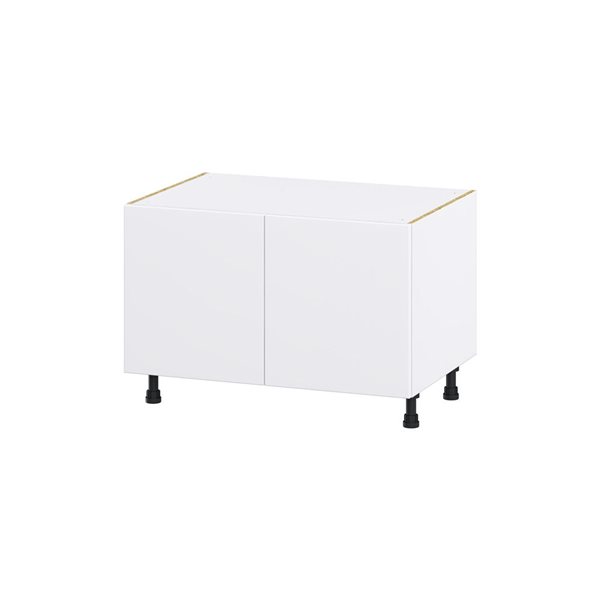 Hugo&Borg Lasalle 36 x 24.5 x 24.88-in Glacier White Sink Base Semi-Custom Cabinet