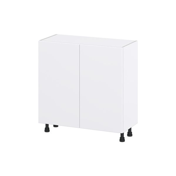 Hugo&Borg Lasalle 33 x 34.5 x 14.88-in Glacier White Door Base Semi-Custom Cabinet