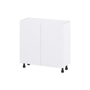 Hugo&Borg Lasalle 33 x 34.5 x 14.88-in Glacier White Door Base Semi-Custom Cabinet