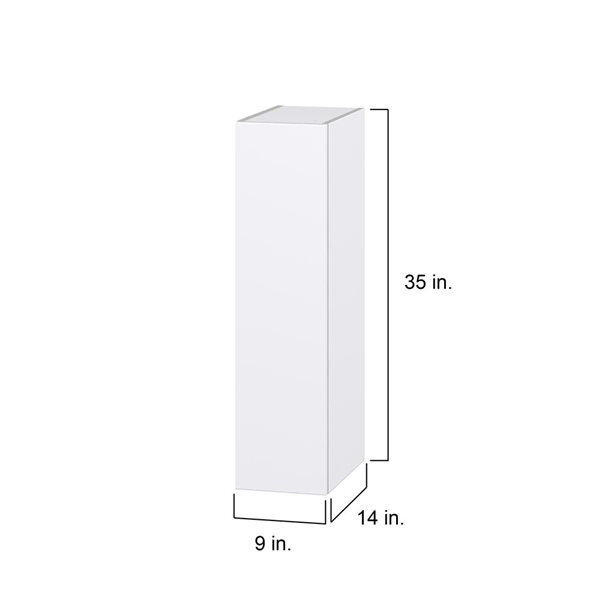 Hugo&Borg Lasalle 9 x 35 x 14.88-in Glacier White Door Wall Semi-Custom Cabinet