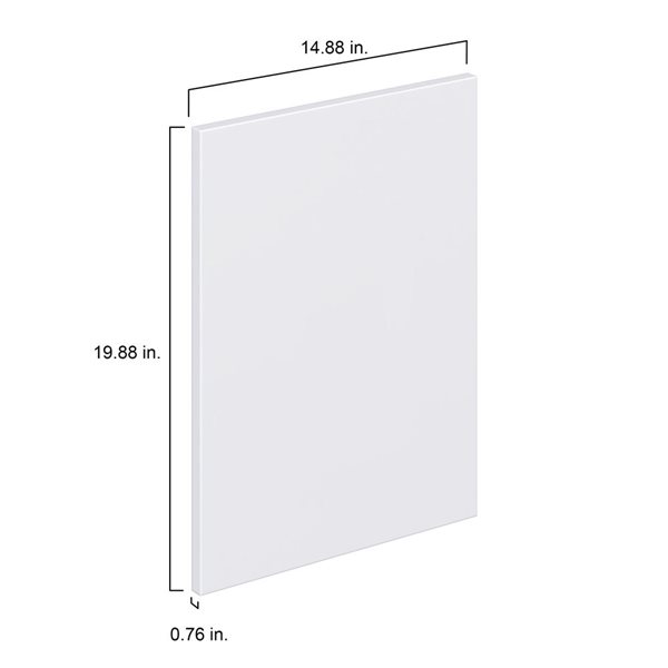 Hugo&Borg Lasalle 14.88 x 19.88 x 0.75-in Cabinet Door Front - White