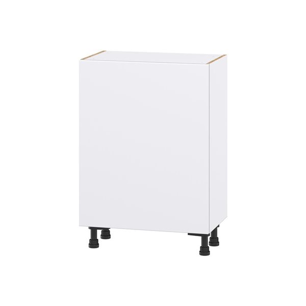 Hugo&Borg Lasalle 24 x 34.5 x 14.88-in Glacier White Door and Drawer Base Semi-Custom Cabinet