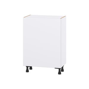 Hugo&Borg Lasalle 24 x 34.5 x 14.88-in Glacier White Door and Drawer Base Semi-Custom Cabinet