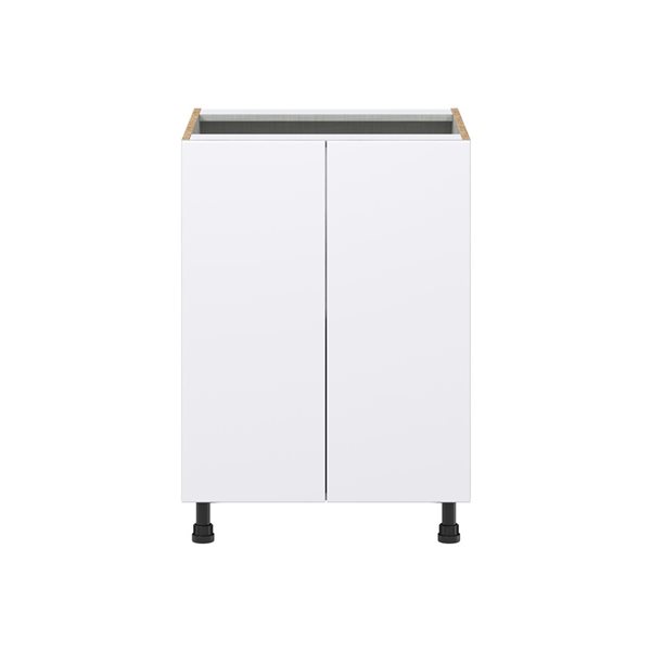 Hugo&Borg Lasalle 24 x 34.5 x 24.88-in Glacier White Door Base Semi-Custom Cabinet