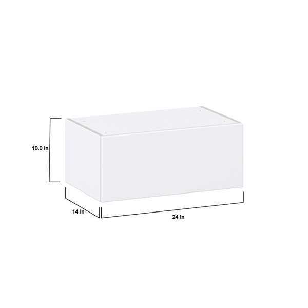 Hugo&Borg Lasalle 24 x 10 x 14.88-in Glacier White Door Wall Semi-Custom Cabinet