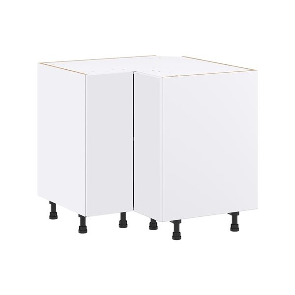 Hugo&Borg Lasalle 36 x 34.5 x 36-in Glacier White Blind Corner Base Semi-Custom Cabinet