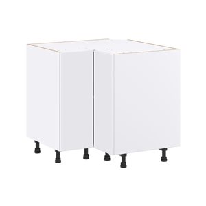 Hugo&Borg Lasalle 36 x 34.5 x 36-in Glacier White Blind Corner Base Semi-Custom Cabinet