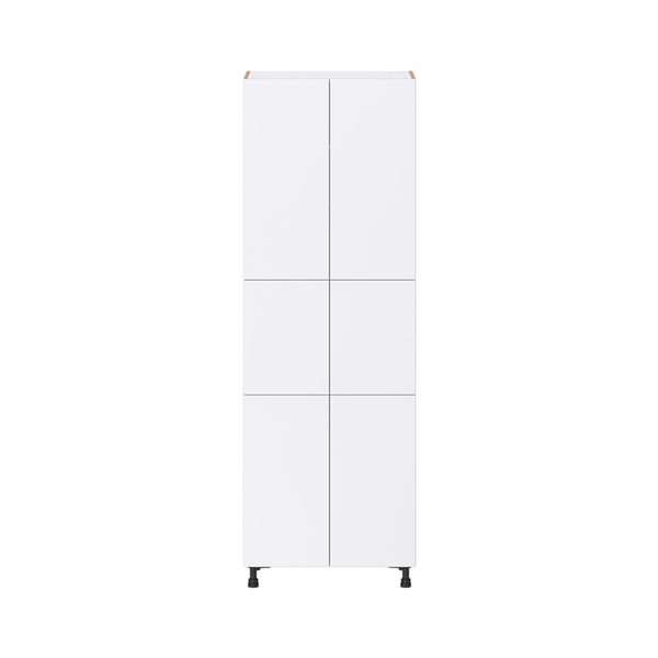 Hugo&Borg Lasalle 30 x 89.5 x 24.88-in Glacier White Door and Drawer Pantry Semi-Custom Cabinet