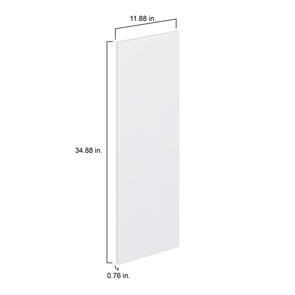 Hugo&Borg Lasalle 11.88 x 34.88 x 0.75-in Cabinet Door Front - White