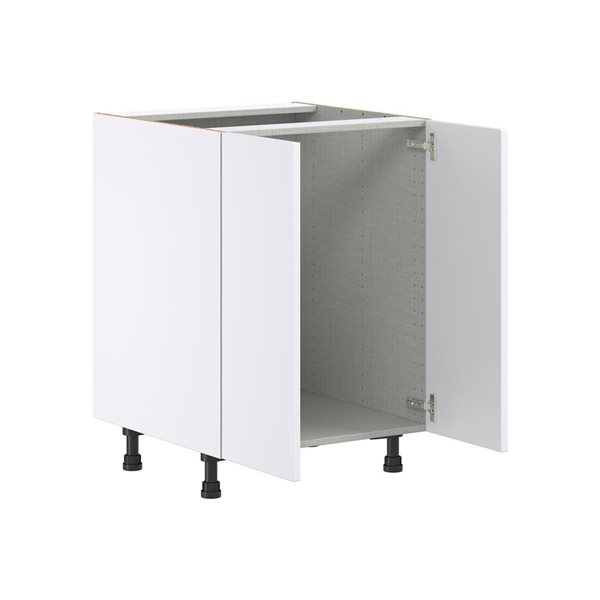 Hugo&Borg Lasalle 24 x 34.5 x 24.88-in Glacier White Door Base Semi-Custom Cabinet