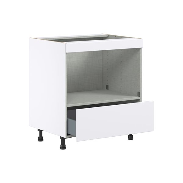 Hugo&Borg Lasalle 30 x 34.5 x 24.88-in Glacier White Drawer Base Semi-Custom Cabinet