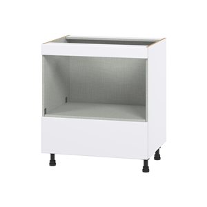 Hugo&Borg Lasalle 30 x 34.5 x 24.88-in Glacier White Drawer Base Semi-Custom Cabinet