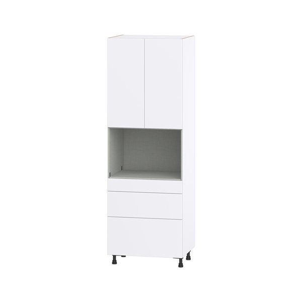 Hugo&Borg Lasalle 30 x 89.5 x 24.88-in Glacier White Door and Drawer Pantry Semi-Custom Cabinet