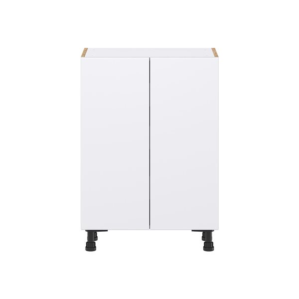 Hugo&Borg Lasalle 24 x 34.5 x 14.88-in Glacier White Door and Drawer Base Semi-Custom Cabinet