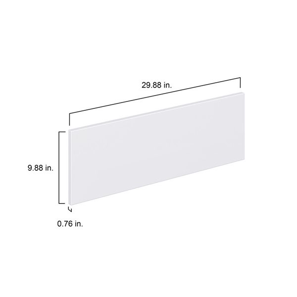 Hugo&Borg Lasalle 29.88 x 9.88 x 0.75-in Cabinet Drawer Front - White