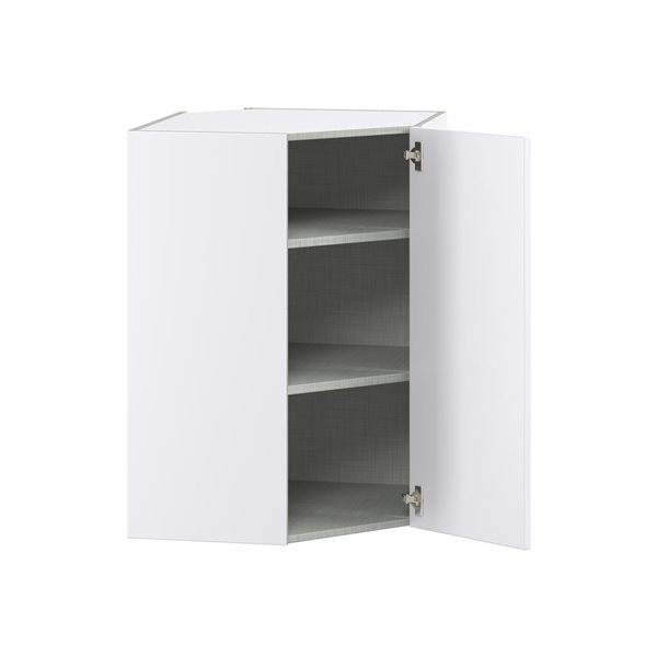 Hugo&Borg Lasalle 24 x 35 x 24.88-in Glacier White Corner Wall Semi-Custom Cabinet