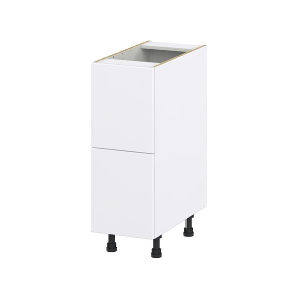 Hugo&Borg Lasalle 12 x 34.5 x 24.88-in Glacier White Drawer Base Semi-Custom Cabinet