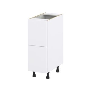 Hugo&Borg Lasalle 12 x 34.5 x 24.88-in Glacier White Drawer Base Semi-Custom Cabinet