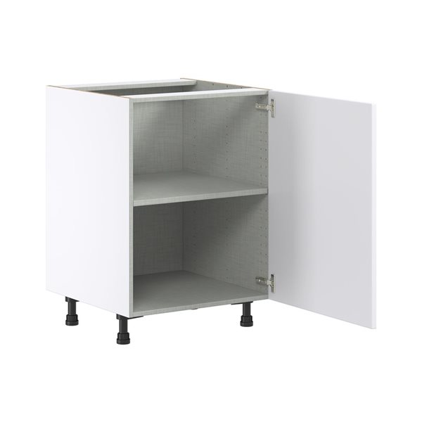 Hugo&Borg Lasalle 24 x 34.5 x 24.88-in Glacier White Door Base Semi-Custom Cabinet