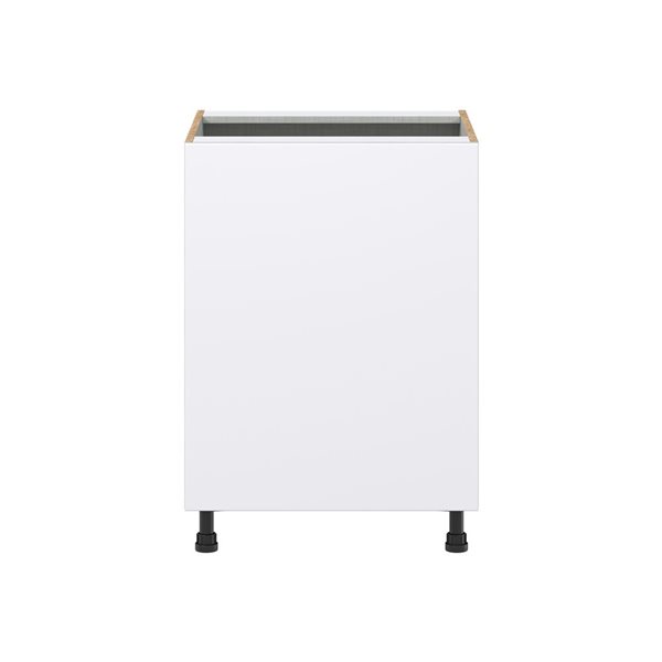 Hugo&Borg Lasalle 24 x 34.5 x 24.88-in Glacier White Door Base Semi-Custom Cabinet