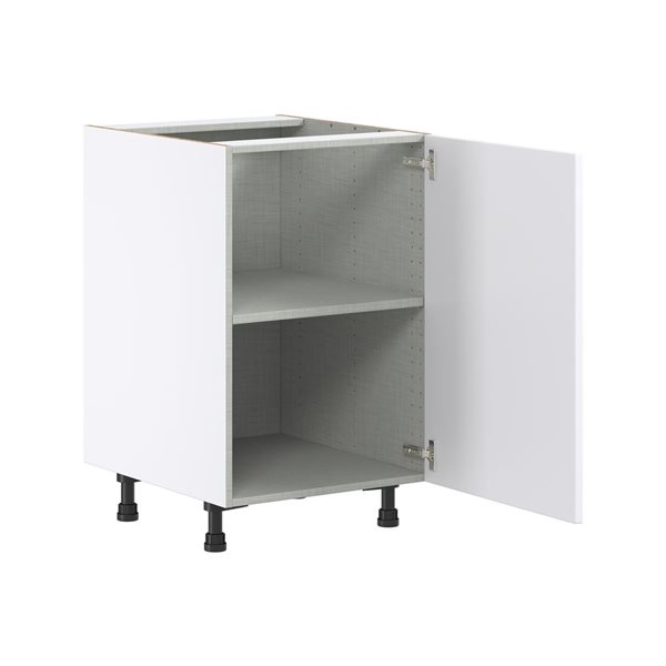 Hugo&Borg Lasalle 21 x 34.5 x 24.88-in Glacier White Door Base Semi-Custom Cabinet