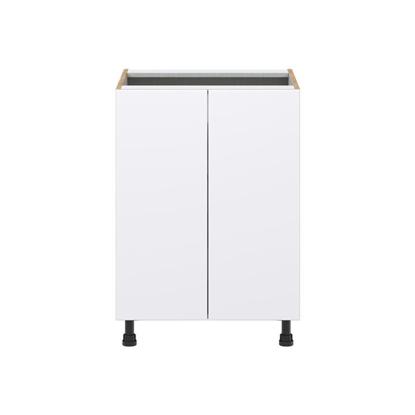 Hugo&Borg Lasalle 24 x 34.5 x 24.88-in Glacier White Door and Drawer Base Semi-Custom Cabinet