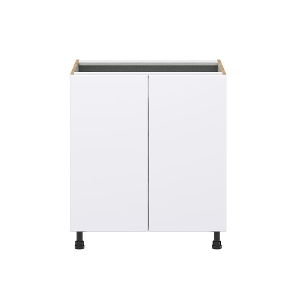 Hugo&Borg Lasalle 30 x 34.5 x 24.88-in Glacier White Door and Drawer Base Semi-Custom Cabinet