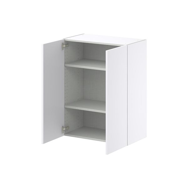 Hugo&Borg Lasalle 27 x 35 x 14.88-in Glacier White Door Wall Semi-Custom Cabinet