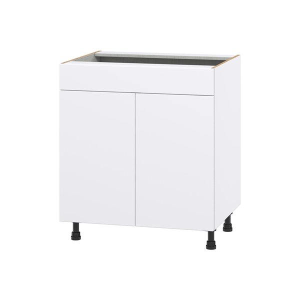 Hugo&Borg Lasalle 30 x 34.5 x 24.88-in Glacier White Sink Base Semi ...