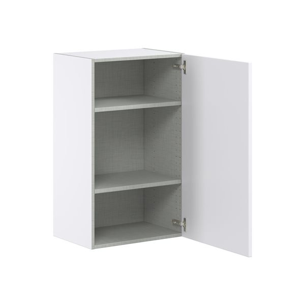 Hugo&Borg Lasalle 21 x 35 x 14.88-in Glacier White Door Wall Semi-Custom Cabinet