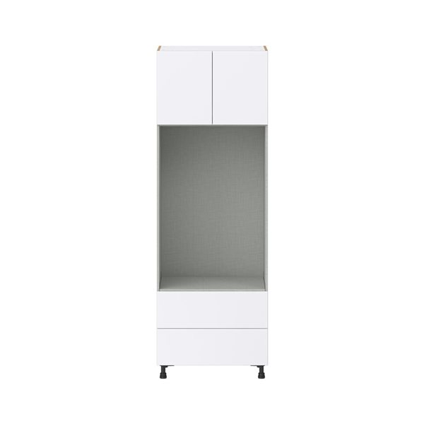 Hugo&Borg Lasalle 30 x 89.5 x 24.88-in Glacier White Door and Drawer Pantry Semi-Custom Cabinet