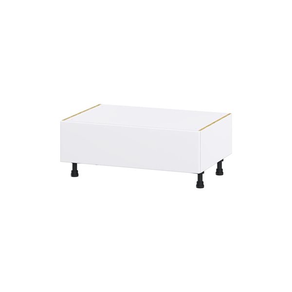 Hugo&Borg Lasalle 36 x 14.5 x 24.88-in Glacier White Drawer Base Semi-Custom Cabinet