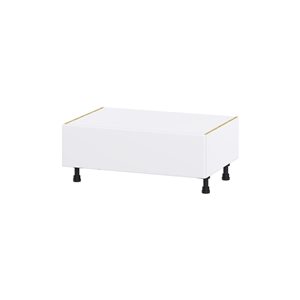 Hugo&Borg Lasalle 36 x 14.5 x 24.88-in Glacier White Drawer Base Semi-Custom Cabinet