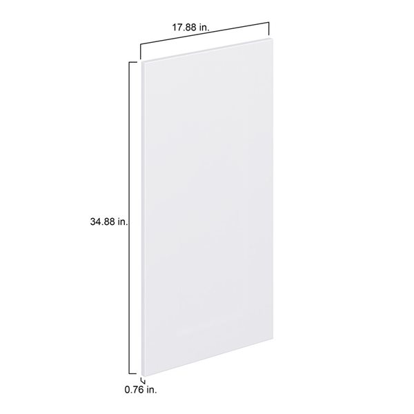 Hugo&Borg Lasalle 17.88 x 34.88 x 0.75-in Cabinet Door Front - White