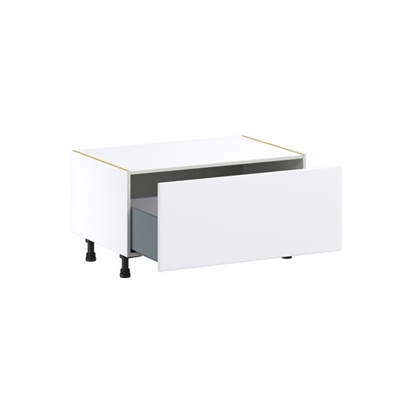 Hugo&Borg Lasalle 36 x 19.5 x 24.88-in Glacier White Drawer Base Semi-Custom Cabinet