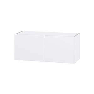 Hugo&Borg Lasalle 36 x 15 x 14.88-in Glacier White Door Wall Semi-Custom Cabinet