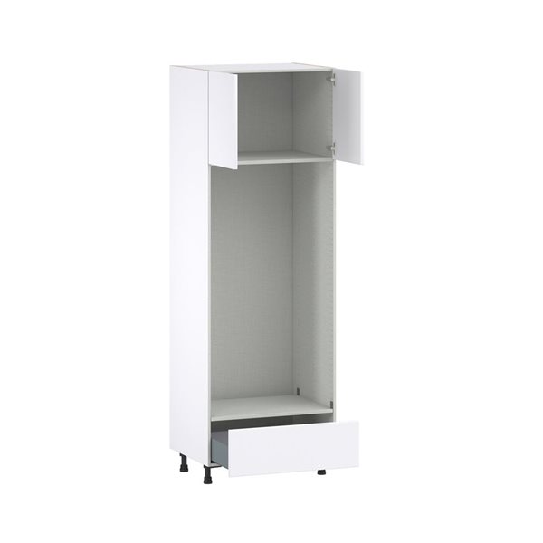 Hugo&Borg Lasalle 30 x 89.5 x 24.88-in Glacier White Door and Drawer Pantry Semi-Custom Cabinet