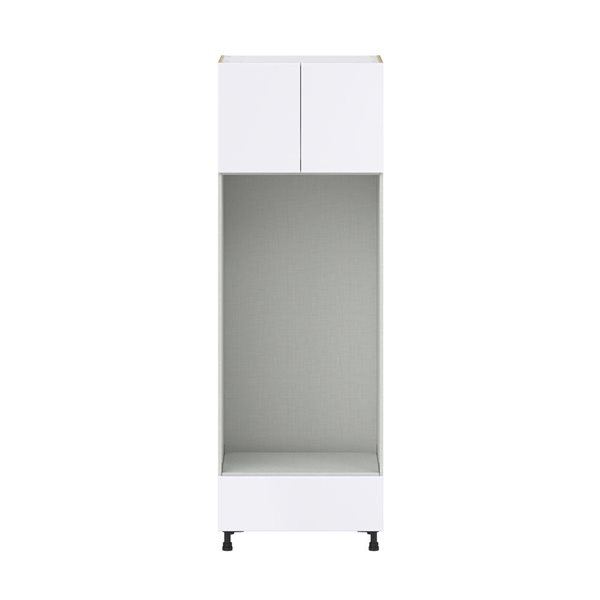 Hugo&Borg Lasalle 30 x 89.5 x 24.88-in Glacier White Door and Drawer Pantry Semi-Custom Cabinet