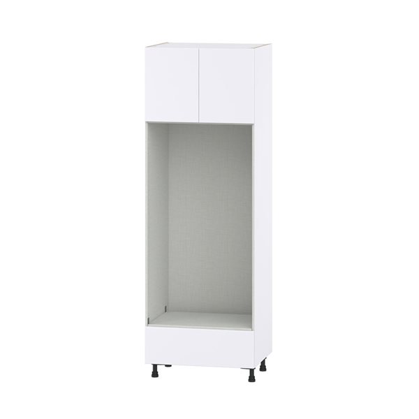 Hugo&Borg Lasalle 30 x 89.5 x 24.88-in Glacier White Door and Drawer Pantry Semi-Custom Cabinet