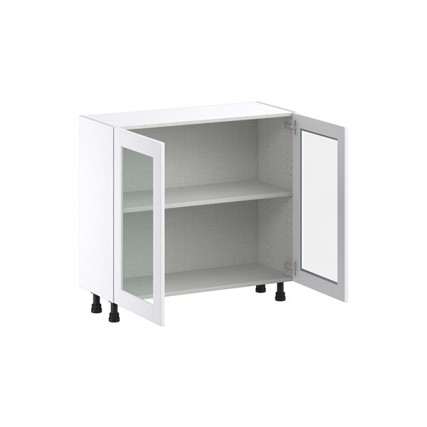 Hugo&Borg Lasalle 36 x 34.5 x 14.88-in Glacier White Door Base Semi-Custom Cabinet