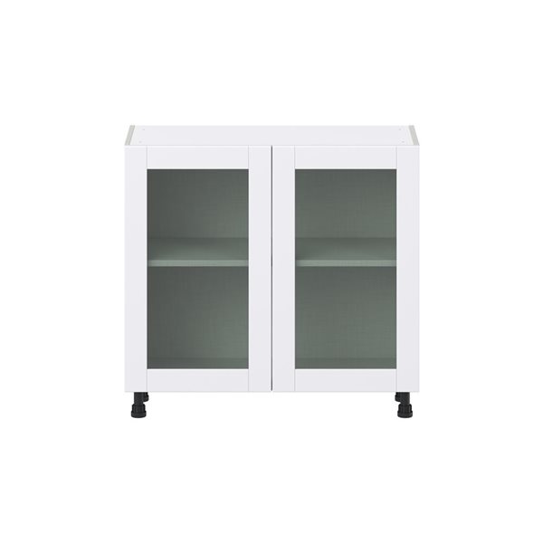 Hugo&Borg Lasalle 36 x 34.5 x 14.88-in Glacier White Door Base Semi-Custom Cabinet