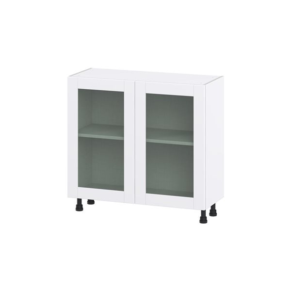 Hugo&Borg Lasalle 36 x 34.5 x 14.88-in Glacier White Door Base Semi-Custom Cabinet