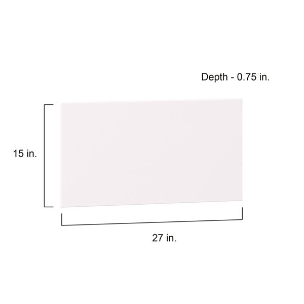 Hugo&Borg Lasalle 27 x 15 x 0.75-in Cabinet Drawer Front - White