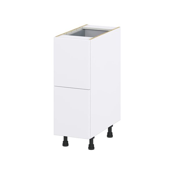 Hugo&Borg Lasalle 12 x 34.5 x 24.88-in Glacier White Drawer Base Semi-Custom Cabinet