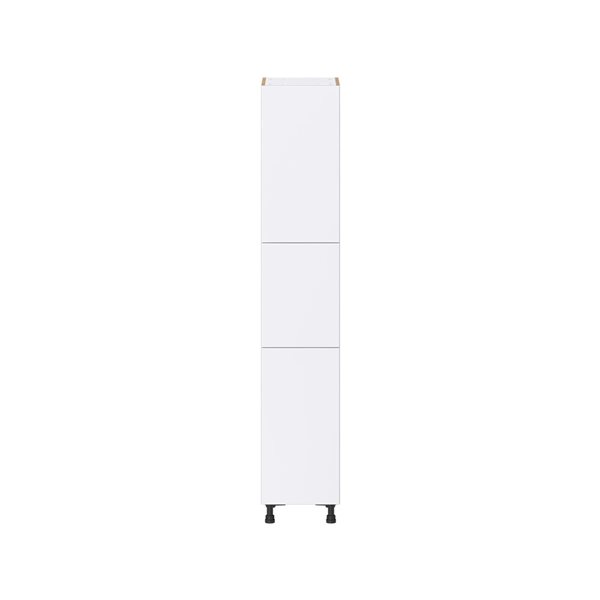 Hugo&Borg Lasalle 15 x 84.5 x 24.88-in Glacier White Door and Drawer Pantry Semi-Custom Cabinet